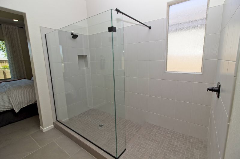 Corner Shower with Sliding Doors